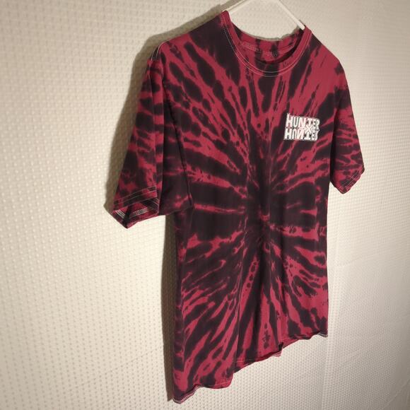 Hunter x Hunter M Tie Dye T-Shirt Anime Graphic Red Black Licensed 2021 Unisex - Picture 2 of 5